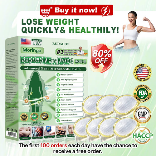 𝐏𝐡𝐲𝐬𝐢𝐜𝐢𝐚𝐧-𝐅𝐨𝐫𝐦𝐮𝐥𝐚𝐭𝐞𝐝 🧊| 𝐑𝐔𝐃𝑨𝑼𝑶® 𝐌𝐨𝐫𝐢𝐧𝐠𝐚 𝐁𝐞𝐫𝐛𝐞𝐫𝐢𝐧𝐞 × 𝐍𝐀𝐃+ 𝟏𝟎-𝐢𝐧-𝟏 𝐀𝐝𝐯𝐚𝐧𝐜𝐞𝐝 𝐍𝐚𝐧𝐨 𝐌𝐢𝐜𝐫𝐨𝐧𝐞𝐞𝐝𝐥𝐞 𝐏𝐚𝐭𝐜𝐡 (𝐄𝐱𝐩𝐞𝐫𝐢𝐞𝐧𝐜𝐞 𝐕𝐢𝐬𝐢𝐛𝐥𝐞 𝟕-𝐃𝐚𝐲 𝐑𝐞𝐬𝐮𝐥𝐭𝐬)