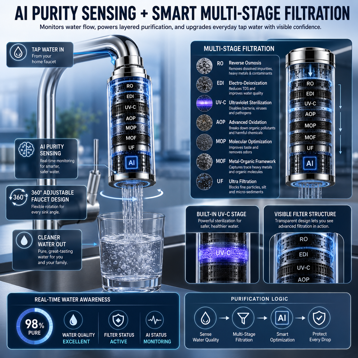 💧𝐉𝐎𝐔𝐒® 🧊𝐁𝐄𝐘𝐎𝐍𝐃 𝐅𝐈𝐋𝐓𝐑𝐀𝐓𝐈𝐎𝐍 𝐏𝐑𝐄𝐌𝐈𝐔𝐌 𝟑𝟔𝟎° 𝐀𝐃𝐉𝐔𝐒𝐓𝐀𝐁𝐋𝐄 𝐒𝐌𝐀𝐑𝐓 𝐌𝐔𝐋𝐓𝐈-𝐒𝐓𝐀𝐆𝐄 𝐏𝐑𝐎𝐓𝐄𝐂𝐓𝐈𝐎𝐍 𝐅𝐀𝐔𝐂𝐄𝐓 𝐖𝐀𝐓𝐄𝐑 𝐏𝐔𝐑𝐈𝐅𝐈𝐄𝐑