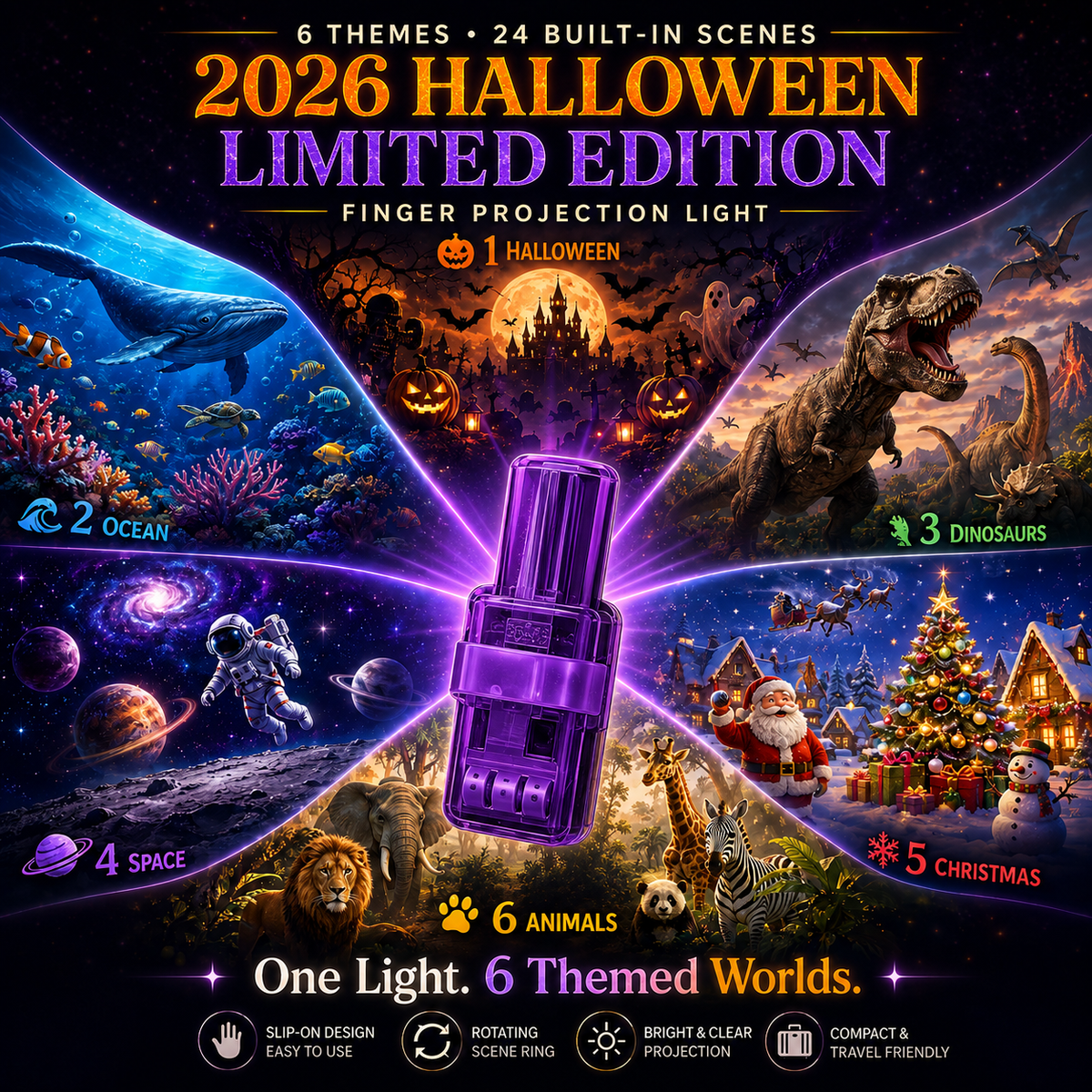 𝐁𝐢𝐥𝐥𝐡𝐨𝐥® 🎃 𝟐𝟎𝟐𝟔 𝐇𝐚𝐥𝐥𝐨𝐰𝐞𝐞𝐧 𝐌𝐚𝐠𝐢𝐜 𝐅𝐢𝐧𝐠𝐞𝐫 𝐏𝐫𝐨𝐣𝐞𝐜𝐭𝐨𝐫 👻 𝟐𝟒+ 𝐒𝐩𝐨𝐨𝐤𝐲 𝐒𝐜𝐞𝐧𝐞𝐬 𝐀𝐜𝐫𝐨𝐬𝐬 𝟔 𝐈𝐦𝐦𝐞𝐫𝐬𝐢𝐯𝐞 𝐖𝐨𝐫𝐥𝐝𝐬 | 𝐋𝐢𝐦𝐢𝐭𝐞𝐝 𝐄𝐝𝐢𝐭𝐢𝐨𝐧